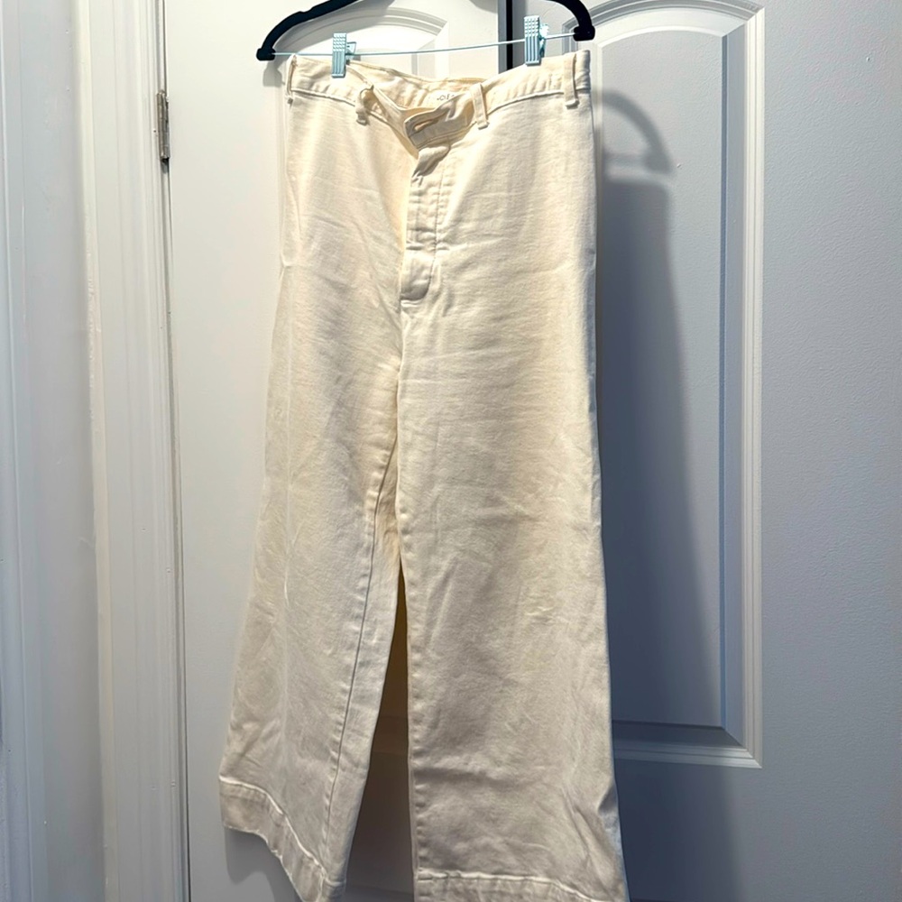 beautiful cream white jean